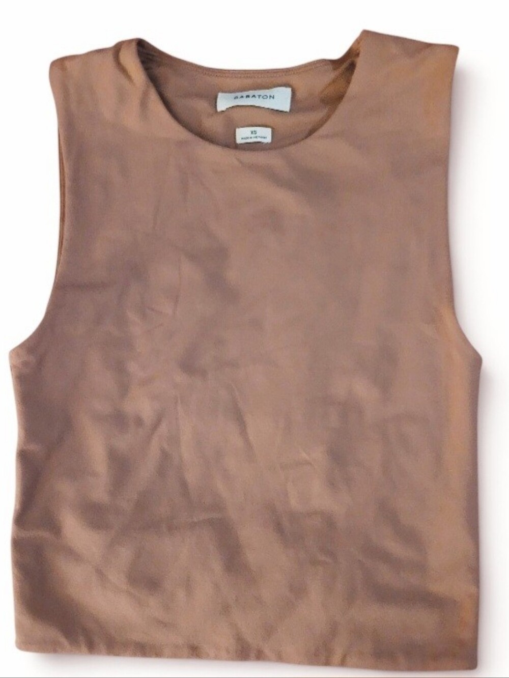 Babaton Sleeveless Crewneck Tank in Taupe